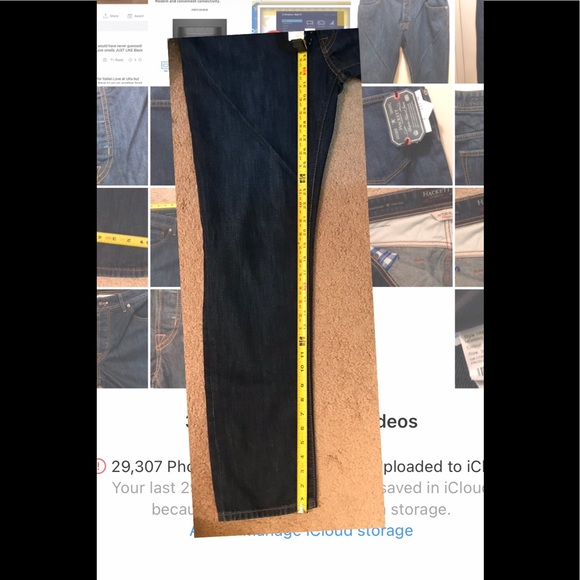 Hackett London Men's Newburg Slim Vintage Wash 36R Jeans - Picture 15 of 16